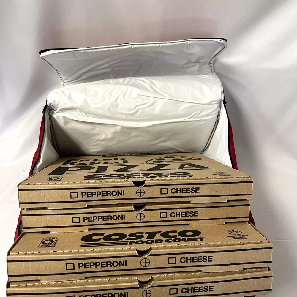#1 Original Winware XXL Heavy Duty Pizza Food Delivery Bag 6*XLRed Messenger Bag - Picture 3 of 16